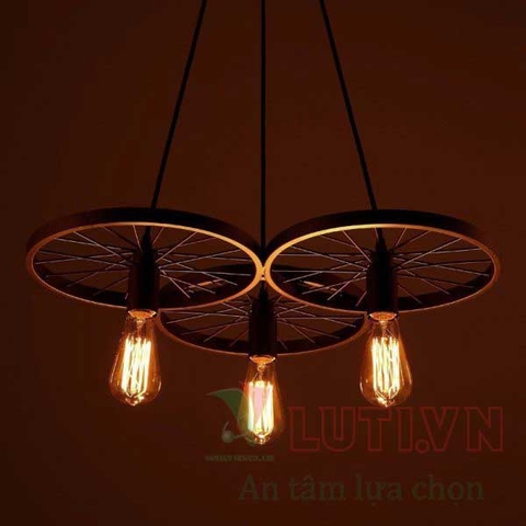Đèn thả trần khung sắt THCN-118-18