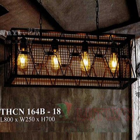 Đèn thả trần khung sắt THCN-164B-18