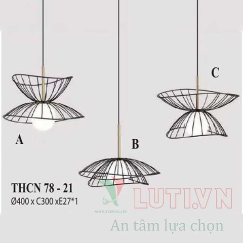 Chao Đèn thả kim loại THCN-78-21