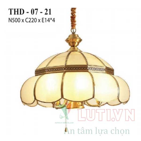 Đèn thả đồng THD-07-21