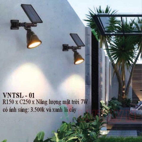 Đèn tường năng lượng mặt trời VNTSL-01