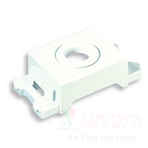 Lỗ ra dây điện thoại phi 9mm màu trắng WEG3023SW
