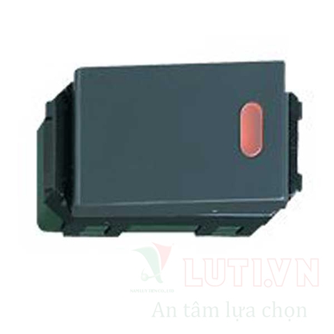 Công tắc D có đèn báo 2 tiếp điểm màu đen WEG5033-7H