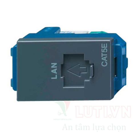 Ổ cắm mạng cat6 màu đen WEV24886H-CAT6