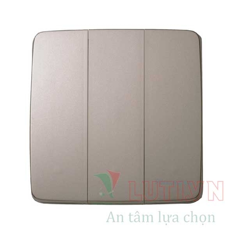 Bộ 3 công tắc B, 1 chiều, cắm nhanh 250V-16A màu vàng ánh kim WMT505MYZ-VN