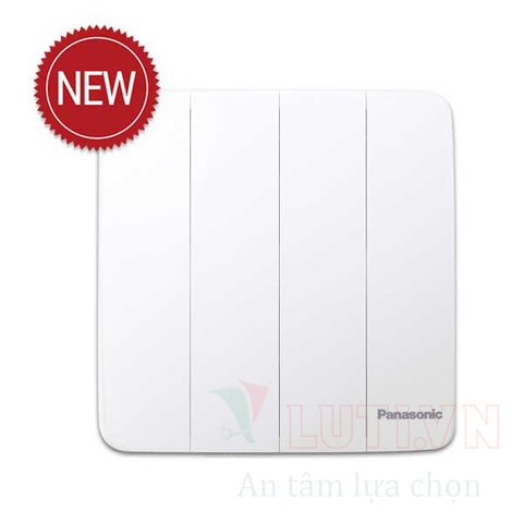 Bộ 4 công tắc B, 1 chiều, bắn vít 250V-16A màu trắng WMT507-VN