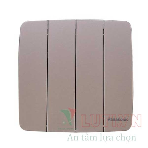 Bộ 4 công tắc B, 1 chiều, bắn vít 250V-16A màu vàng ánh kim WMT507MYZ-VN