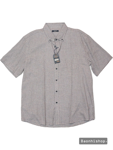 Áo Sơ Mi Nam SAP Plaid Short Sleeve Shirt - SIZE 115-XL