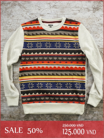 ÁO NỈ SPAO AZTEC SWEATER - SIZE XS-S