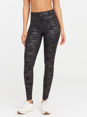 Quần Legging ĐỊNH HÌNH Nữ SPANX Faux Leather Camo Leggings - SIZE S-M-L