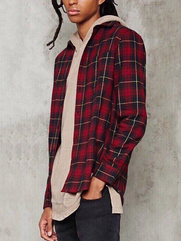 Áo Sơ Mi Tay Dài Forever21 Flannel Slim Fit Shirt - SIZE S