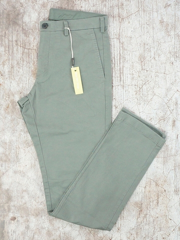 Quần Kaki Dáng Slim Fit Chino Flat Front Pants OLIVE - SIZE 29-30-34