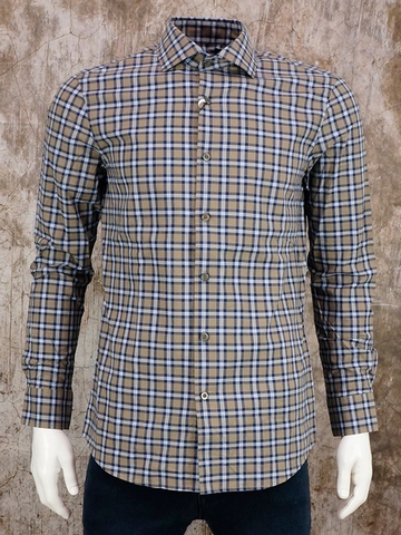 Áo Sơ Mi Nam Spao Poplin SLim Fit Plaid Shirt - SIZE S-M