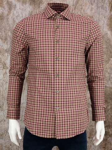 Áo Sơ Mi Nam Spao Poplin SLim Fit Plaid Shirt - SIZE M