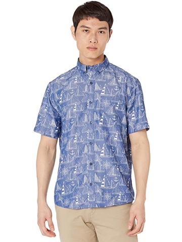 Áo Sơ Mi Nam Tay Ngắn Age Of Wisdom Silky Short Sleeve Print Shirt - SIZE S-M