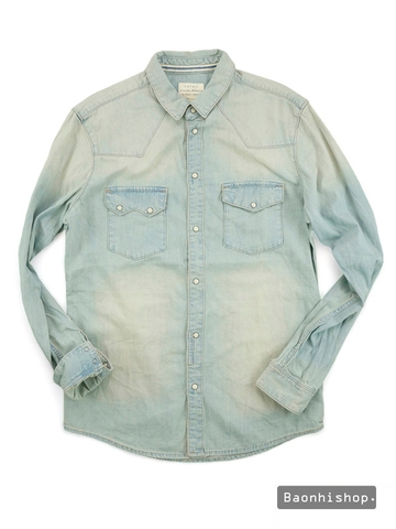 Áo Sơ Mi Nam Esprit DENIM WESTERN SHIRT - SIZE L-XL