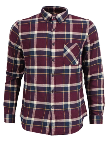 Áo Sơ Mi Tay Dài Empolham Cotton Flanel Plaid Shirt - SIZE 95