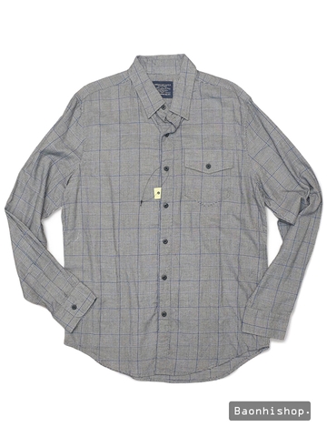 Áo Sơ Mi Nam AE Cotton Plaid Long Sleeve Shirt - SIZE M