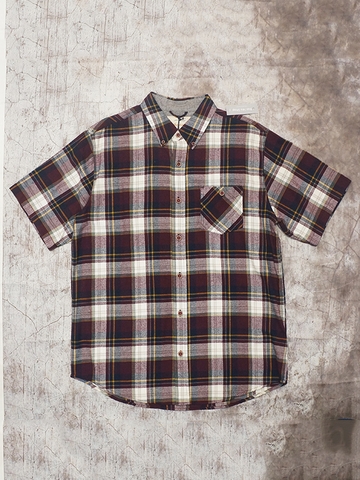 Áo Sơ Mi Nam Weatherproof Vintage Plaid Short Sleeve Shirt - SIZE L-XL