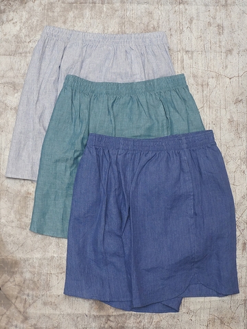 Quần Shorts Eco-LINEN Lounge (3 PACK) Shorts - SIZE M-L