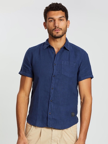 Áo Sơ Mi Tay Ngắn Scotch & Soda Linen Short Sleeve Shirt  Regular fit - SIZE S-M-L