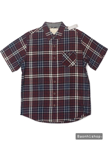 Áo Sơ Mi Nam Weatherproof Vintage Plaid Short Sleeve Shirt - SIZE L-XL