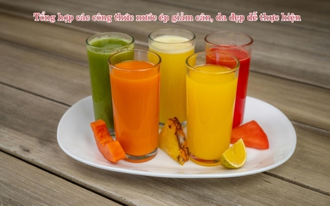 7 công thức nước ép trái cây giảm cân nhanh, da căng mướt