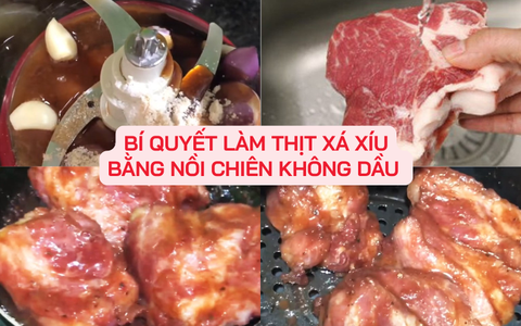 Bí quyết làm thịt xá xíu bằng nồi chiên không dầu thơm mềm chuẩn vị