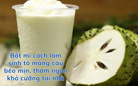 Bật mí cách làm sinh tố mãng cầu béo mịn, thơm ngon khó cưỡng tại nhà