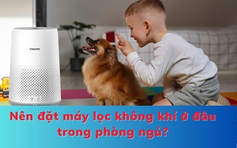 Nên đặt máy lọc không khí ở đâu trong phòng ngủ?