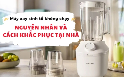 Máy xay sinh tố không chạy: Nguyên nhân và cách tự khắc phục tại nhà