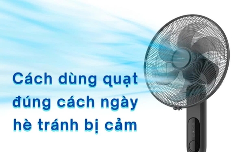 Cách dùng quạt đúng cách ngày hè tránh bị cảm