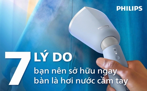 7 lý do bạn nên sở hữu ngay bàn là hơi nước cầm tay