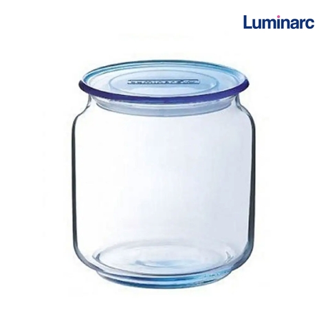 Hũ thủy tinh Rondo 0.5 lít màu xanh ice blue J1848