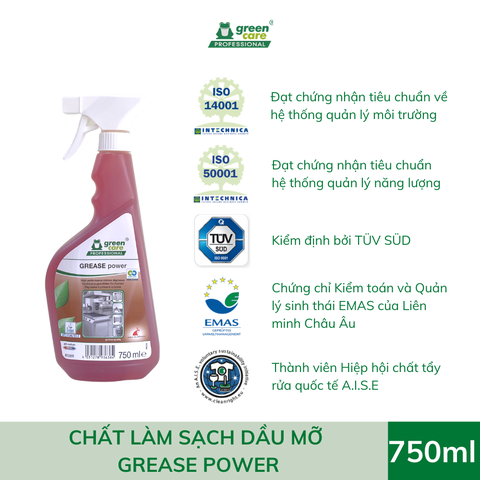 Chất tẩy rửa dầu mỡ GREASE power 713638- 0,75L