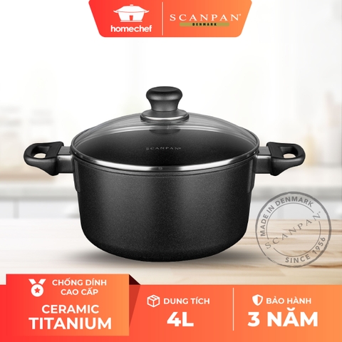 Nồi chống dính Scanpan ANNIVERSARY 24cm NOI-16302440 đáy từ