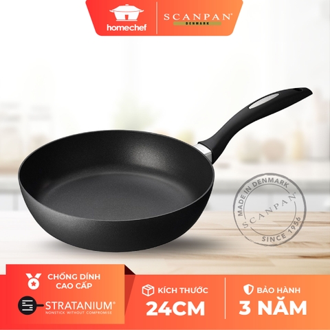 Chảo chống dính sâu lòng Scanpan IQ 24cm 64102414 đáy từ