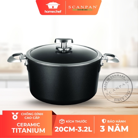 Nồi chống dính PRO IQ 20cm 68252000 đáy từ 3,2L