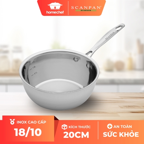 Chảo inox sâu lòng Scanpan Fusion 5 20cm 74142000