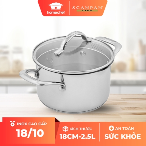 Nồi inox Scanpan STS 18cm 75251800 2,5L