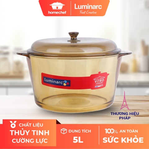 Nồi thủy tinh Luminarc Amberline 5L D2796