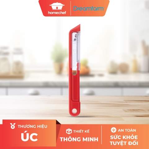 Dụng cụ nạo vỏ tự mài Dreamfarm Sharple-màu đỏ-DFSH4427