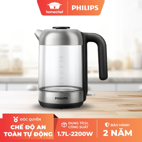 Bình đun siêu tốc Philips 2200W HD9339/80 1,7L