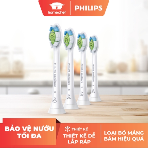 Combo 4 đầu bàn chải điện W2 Philips HX6064/67