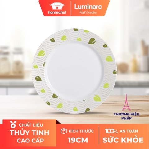 Đĩa (dĩa) nông lòng Luminarc Amely thuỷ tinh J2145 - 19cm
