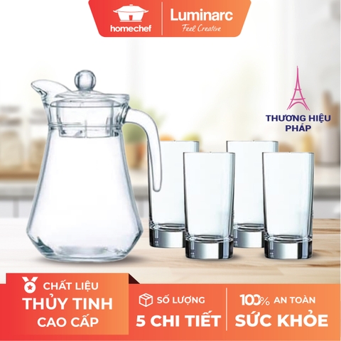 Bộ bình cốc (ly) Luminarc ARC 5 chi tiết N0835