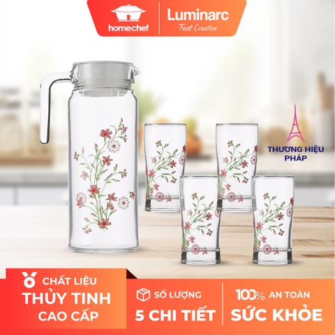 Bộ bình cốc (ly) Luminarc Rotterdam 5 chi tiết N3517