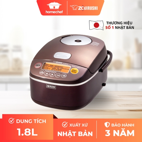 Nồi cơm điện áp suất cao tần Zojirushi NP-BSQ18V-TA 1,8L