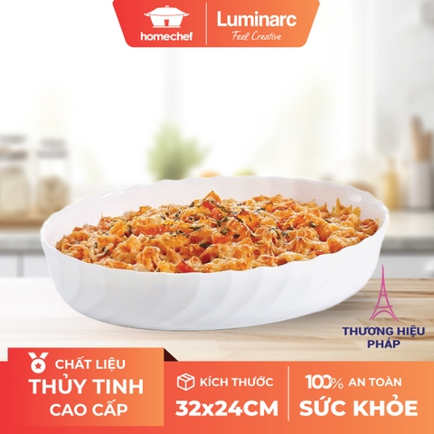 Khay nướng thủy tinh Luminarc Trianon 32x24- P4018
