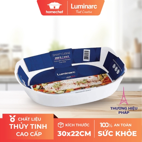 Khay nướng thủy tinh Luminarc Cuisine Carine 30x22- P8332